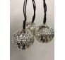 Silver Ornament Solar String Lights